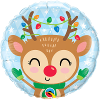Standard Reindeer & Colored Lights